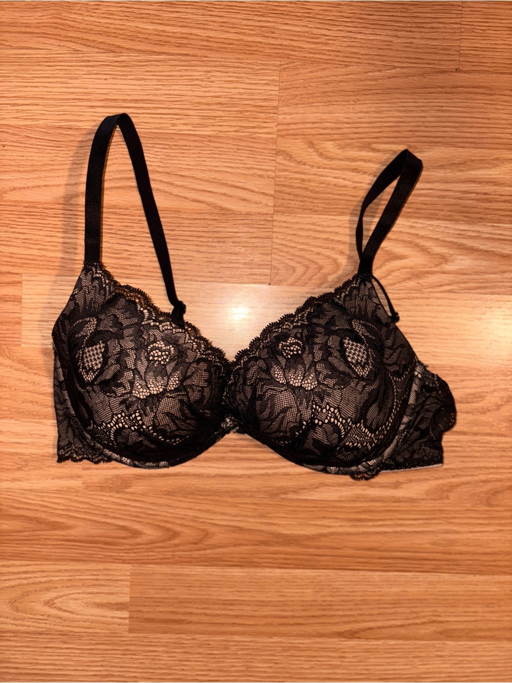 Victoria's Secret Black Lace Plunge Bra